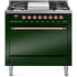 Ilve Nostalgie II Collection UP36FQNMPEGPLP - 36 Inch Freestanding Dual Fuel Range in Front View