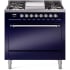 Ilve Nostalgie II Collection UP36FQNMPMBC - 36 Inch Freestanding Dual Fuel Range in Front View