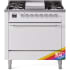 Ilve Nostalgie II Collection UP36FQNMPRAC - 36 Inch Freestanding Dual Fuel Range in Front View