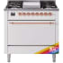 Ilve Nostalgie II Collection UP36FQNMPRAP - 36 Inch Freestanding Dual Fuel Range in Front View