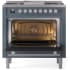 Ilve Professional Plus II UP36FWMPBGLP - 36 Inch Triple Glass Door Freestanding Dual Fuel Range Single Oven
