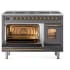 Ilve Nostalgie II Collection UP488NMPMGGLP - 48 Inch Freestanding Dual Fuel Range with 8 Sealed Burners