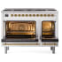 Ilve Nostalgie II Collection UP488NMPWHGLP - 48 Inch Freestanding Dual Fuel Range