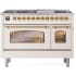 Ilve Nostalgie II Collection UP48FNMPAWGLP - 48 Inch Freestanding Dual Fuel Range in Front View