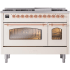 Ilve Nostalgie II Collection UP48FNMPAWPLP - 48 Inch Freestanding Dual Fuel Range in Front View