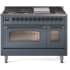 Ilve Nostalgie II Collection UP48FNMPBGBLP - 48 Inch Freestanding Dual Fuel Range in Cooktop View