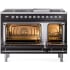 Ilve Nostalgie II Collection UP48FNMPBKCLP - 48 Inch Freestanding Dual Fuel Range in Opened View