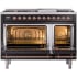 Ilve Nostalgie II Collection UP48FNMPBKP - 48 Inch Freestanding Dual Fuel Range in Opened View