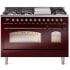 Ilve Nostalgie II Collection UP48FNMPBUBLP - 48 Inch Freestanding Dual Fuel Range in Front View