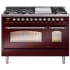Ilve Nostalgie II Collection UP48FNMPBUCLP - 48 Inch Freestanding Dual Fuel Range in Front View