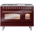 Ilve Nostalgie II Collection UP48FNMPBUP - 48 Inch Freestanding Dual Fuel Range in Front View