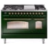 Ilve Nostalgie II Collection UP48FNMPEGGLP - 48 Inch Freestanding Dual Fuel Range in Front View
