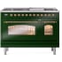 Ilve Nostalgie II Collection UP48FNMPEGGLP - 48 Inch Freestanding Dual Fuel Range in Front View