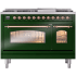Ilve Nostalgie II Collection UP48FNMPEGPLP - 48 Inch Freestanding Dual Fuel Range in Front View