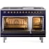 Ilve Nostalgie II Collection UP48FNMPMBBLP - 48 Inch Freestanding Dual Fuel Range in Opened View