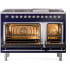 Ilve Nostalgie II Collection UP48FNMPMBCLP - 48 Inch Freestanding Dual Fuel Range in Opened View
