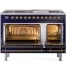 Ilve Nostalgie II Collection UP48FNMPMBGLP - 48 Inch Freestanding Dual Fuel Range in Opened View