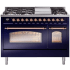 Ilve Nostalgie II Collection UP48FNMPMBP - 48 Inch Freestanding Dual Fuel Range in Front View