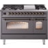 Ilve Nostalgie II Collection UP48FNMPMGBLP - 48 Inch Freestanding Dual Fuel Range in Front View