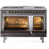 Ilve Nostalgie II Collection UP48FNMPMGBLP - 48 Inch Freestanding Dual Fuel Range in Opened View