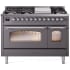 Ilve Nostalgie II Collection UP48FNMPMGCLP - 48 Inch Freestanding Dual Fuel Range in Front View