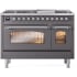 Ilve Nostalgie II Collection UP48FNMPMGCLP - 48 Inch Freestanding Dual Fuel Range in Front View