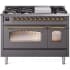 Ilve Nostalgie II Collection UP48FNMPMGG - 48 Inch Freestanding Dual Fuel Range in Front View
