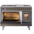 Ilve Nostalgie II Collection UP48FNMPMGG - 48 Inch Freestanding Dual Fuel Range in Opened View