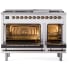 Ilve Nostalgie II Collection UP48FNMPRABLP - 48 Inch Freestanding Dual Fuel Range in Opened View