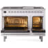 Ilve Nostalgie II Collection UP48FNMPRACLP - 48 Inch Freestanding Dual Fuel Range in Opened View