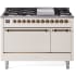 Ilve Nostalgie II Collection UP48FQNMPAWBLP - 48 Inch Freestanding Dual Fuel Range in Front View