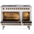 Ilve Nostalgie II Collection UP48FQNMPAWBLP - 48 Inch Freestanding Dual Fuel Range in Opened View