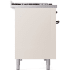 Ilve Nostalgie II Collection UP48FQNMPAWBLP - 48 Inch Freestanding Dual Fuel Range in Right Side View