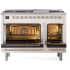 Ilve Nostalgie II Collection UP48FQNMPAWCLP - 48 Inch Freestanding Dual Fuel Range in Opened View