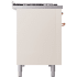 Ilve Nostalgie II Collection UP48FQNMPAWPLP - 48 Inch Freestanding Dual Fuel Range in Right Side View