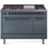 Ilve Nostalgie II Collection UP48FQNMPBGBLP - 48 Inch Freestanding Dual Fuel Range in Front View