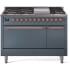 Ilve Nostalgie II Collection UP48FQNMPBGP - 48 Inch Freestanding Dual Fuel Range in Front View