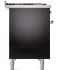 Ilve Nostalgie II Collection UP48FQNMPBKGLP - 48 Inch Freestanding Dual Fuel Range in Right Side View