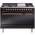 Ilve Nostalgie II Collection UP48FQNMPBKP - 48 Inch Freestanding Dual Fuel Range in Front View