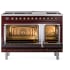 Ilve Nostalgie II Collection UP48FQNMPBUBLP - 48 Inch Freestanding Dual Fuel Range in Opened View