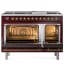 Ilve Nostalgie II Collection UP48FQNMPBUGLP - 48 Inch Freestanding Dual Fuel Range in Opened View