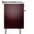 Ilve Nostalgie II Collection UP48FQNMPBUGLP - 48 Inch Freestanding Dual Fuel Range in Right Side View