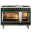 Ilve Nostalgie II Collection UP48FQNMPEGBLP - 48 Inch Freestanding Dual Fuel Range in Opened View