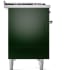 Ilve Nostalgie II Collection UP48FQNMPEGCLP - 48 Inch Freestanding Dual Fuel Range in Right Side View
