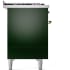 Ilve Nostalgie II Collection UP48FQNMPEGGLP - 48 Inch Freestanding Dual Fuel Range in Right Side View