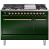 Ilve Nostalgie II Collection UP48FQNMPEGPLP - 48 Inch Freestanding Dual Fuel Range in Front View