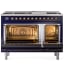 Ilve Nostalgie II Collection UP48FQNMPMBBLP - 48 Inch Freestanding Dual Fuel Range in Opened View