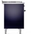Ilve Nostalgie II Collection UP48FQNMPMBBLP - 48 Inch Freestanding Dual Fuel Range in Right Side View