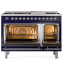 Ilve Nostalgie II Collection UP48FQNMPMBCLP - 48 Inch Freestanding Dual Fuel Range in Opened View