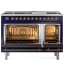 Ilve Nostalgie II Collection UP48FQNMPMBGLP - 48 Inch Freestanding Dual Fuel Range in Opened View